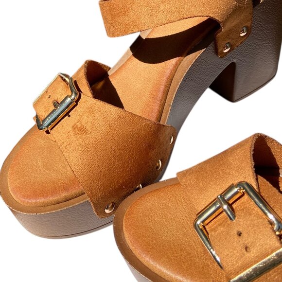 Women's Sandals Summer Platform High Heels Buckle Straps Pumps Party Shoes lady - Picture 5 of 11